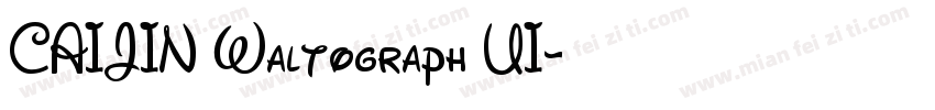 CAIJIN Waltograph UI字体转换